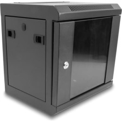 Delock 10″ Network Cabinet with glass door 6U black