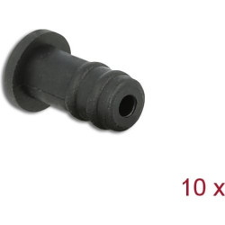 Delock Dust Cover for 3.5 mm stereo jack female 10 pieces black