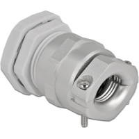 Delock Cable Gland PG21 with strain relief and bending protection grey