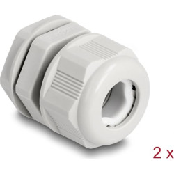 Delock EX Cable Gland M20 grey 2 pieces