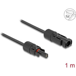 Delock DL4 Solar Flat Cable male to female 1 m black