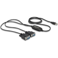 Delock Adapter USB 2.0 Type-A > 2 x Serial DB9 RS-232
