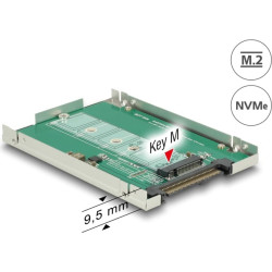 Delock 2.5″ Converter U.2 SFF-8639 > M.2 NVMe Key M