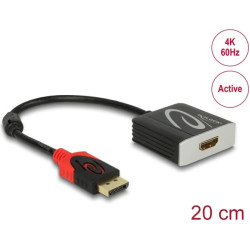Delock Adapter Displayport 1.2 male - HDMI female 4K 60 Hz Active