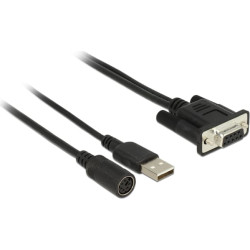 Navilock Connection Cable MD6 Serial > D-SUB 9 Serial for GNSS Receiver with power supply via USB