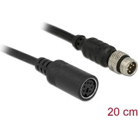 Navilock Connection Cable M8 6 pin male waterproof > MD6 female RS-232 0.2 m