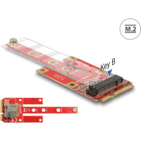 Delock Converter Mini PCIe > M.2 Key B slot + Micro SIM slot