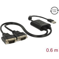 Delock USB 2.0 to 2 x serial RS-232 adapter