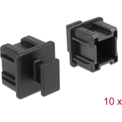 Delock Dust Cover for Mini SAS HD SFF 8644 female with grip 10 pieces black