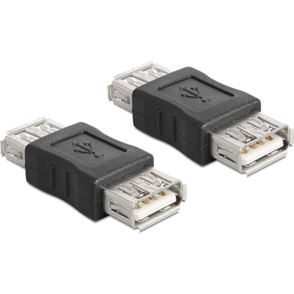 Delock Adapter Gender Changer USB-A female - USB-A female