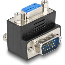 Delock Adapter VGA malefemale 90 angled
