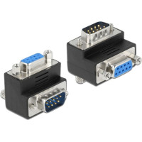 Delock D-Sub 9 pin male to female 90° angled