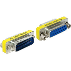 Delock Adapter Sub-D 15 pin male  female port saver