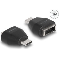 Delock Adapter USB Type-C™ male to USB 10 Gbps Type-E Key A female black