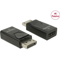 Delock Adapter DisplayPort 1.2 male to HDMI female 4K Passive black