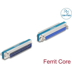 Delock RF/EMI Interference Suppression Filter D-Sub 37 pin male to female with low-pass inductive