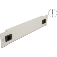 Delock 10″ Network Cabinet Blind Cover tool free 1U grey