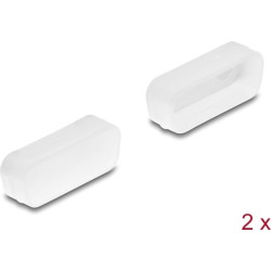 Delock Dust cover for D-Sub 15 male 2 pieces transparent