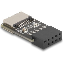 Delock USB 2.0 Adapter Pin Header female to internal USB Type-E Key A female