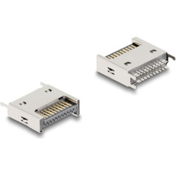 Delock USB 10 Gbps Type-E Key A 20 pin male straight for SMT solder mounting