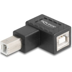 Delock USB 2.0 Adapter USB Type-B male to USB Type-B female 90° angled upwards
