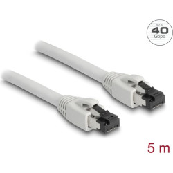 Delock RJ45 Network Cable Cat.8.1 S/FTP 5 m up to 40 Gbps grey