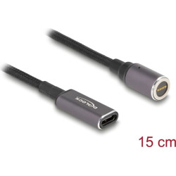 Delock Laptop Charging Cable USB Type-C™ female to magnetic 8 pin connector 15 cm