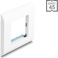 Delock Easy 45 Module Holder with Frame 80 x 80 mm white