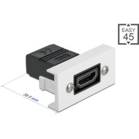 Delock Easy 45 HDMI Module straight 22.5 x 45 mm