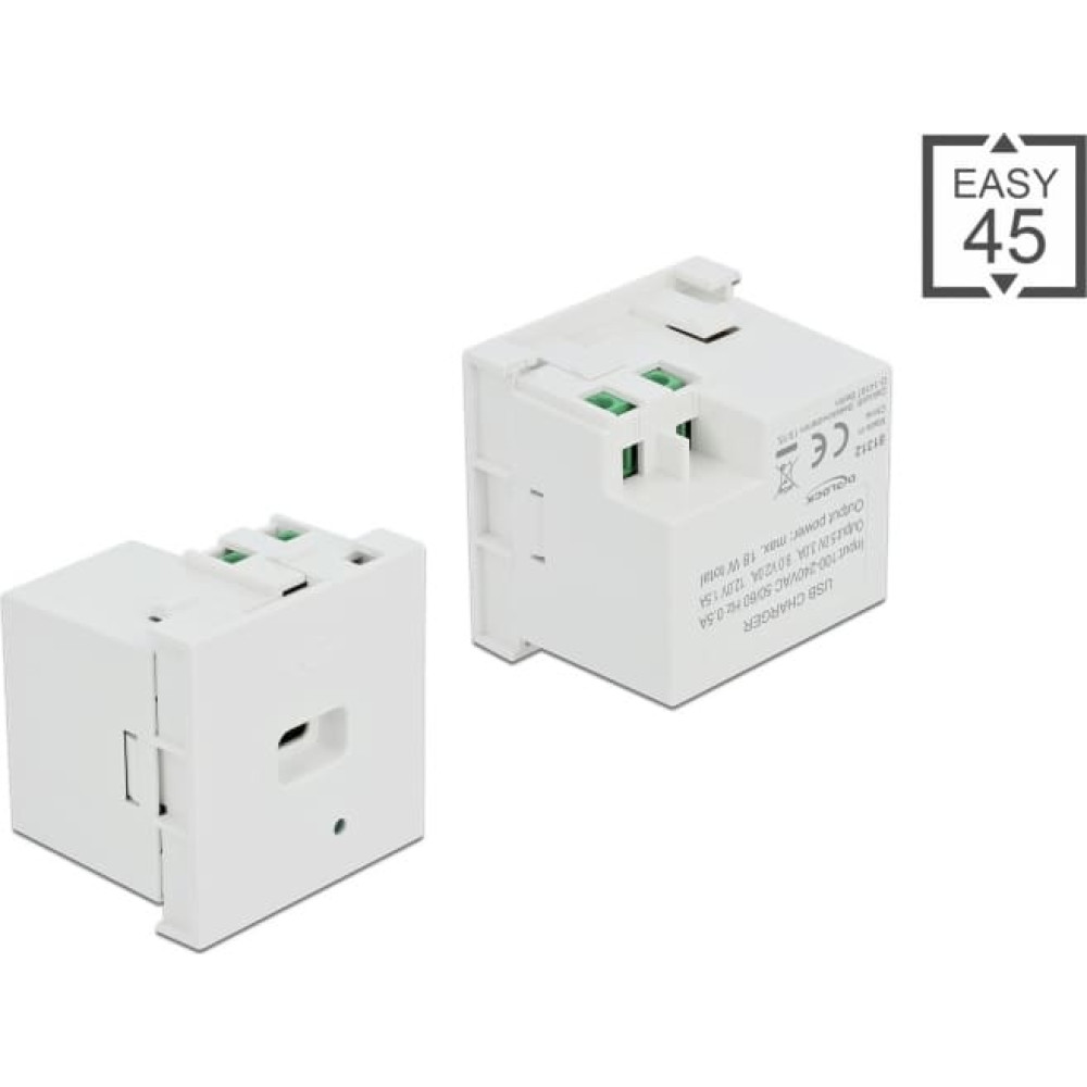 Delock Easy 45 USB Charging Port Module 1 x USB Type-C™ PD