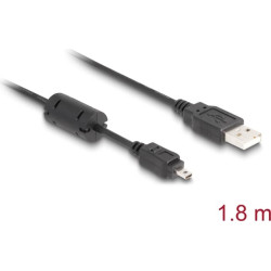 Delock Cable camera Nikon 8pin UC-E6 USB 1,80 m