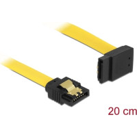 Delock SATA 6 Gb/s Cable straight to upwards angled 20 cm yellow