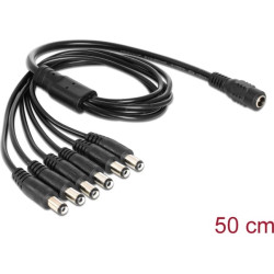 Delock Cable DC Splitter 5.5 x 2.1 mm 1 x female  6 x male