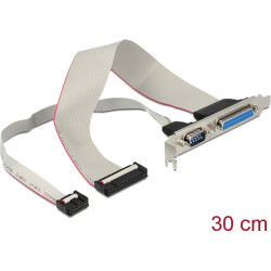 Delock Slot Bracket  1 x Serial, 1 x Parallel