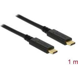 Delock USB 3.1 Gen 2 (10 Gbps) cable Type-C to Type-C 1 m PD 3 A E-Marker