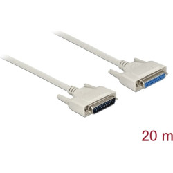 Delock Serial Cable D-Sub 25 male to female 20 m