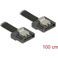 Delock SATA 6 Gb/s Cable 100 cm black FLEXI