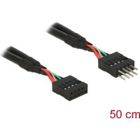 Delock USB 2.0 Pin header Extension Cable 10 pin male / female 50 cm