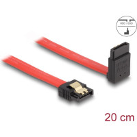 Delock SATA 6 Gb/s Cable straight to upwards angled 20 cm red