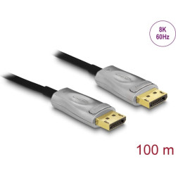 Delock Active Optical Cable DisplayPort 1.4 8K 100 m