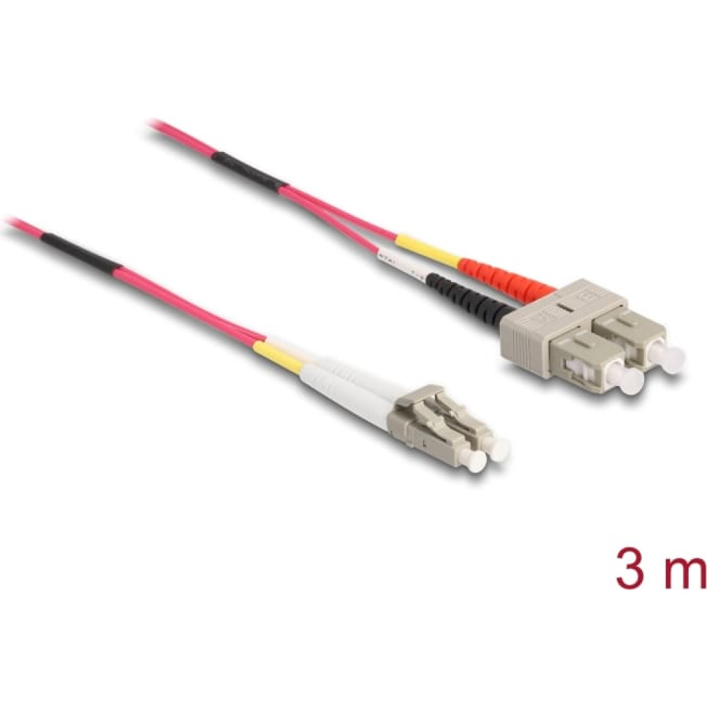 Delock Cable Optical Fibre LC > SC Multi-mode OM4 3 m