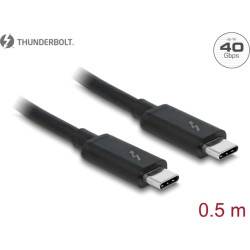 Thunderbolt™ 3 (40 Gbs) USB-C™ cable male  male passive 0.5 m 5 A black