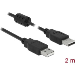 Delock Cable USB 2.0 Type-A male > USB 2.0 Type-A male 2.0 m black