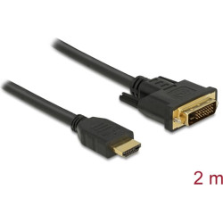 Delock HDMI to DVI 24+1 cable bidirectional 2 m
