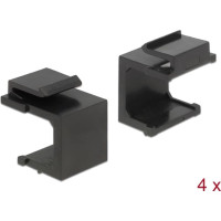 Delock Keystone cover black 4 pieces