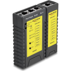 Delock Cable Tester RJ45 / RJ12 + Portfinder