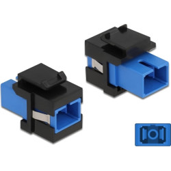 Delock Keystone Module SC Simplex female to SC Simplex female blue / black