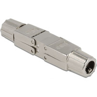 Delock Coupler for network cable Cat.6A STP toolfree