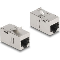 Delock Keystone Module RJ45 jack to RJ45 jack Cat.6A