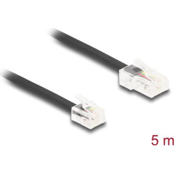 Delock Telephone Cable RJ45 plug to RJ11 plug black 5 m